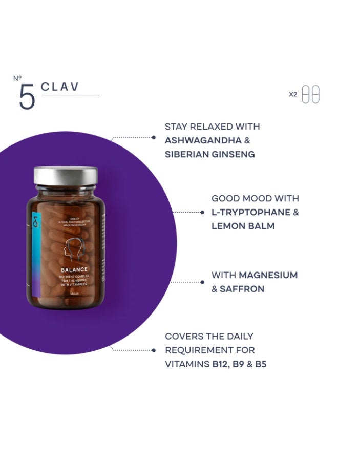 CLAV-Health Balance – Supports Hormonal & Metabolic Health – 60 Capsules – Made in Germany - Image 2
